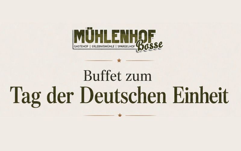 Ankündigung: Buffet zum Tag der Deutschen Einheit