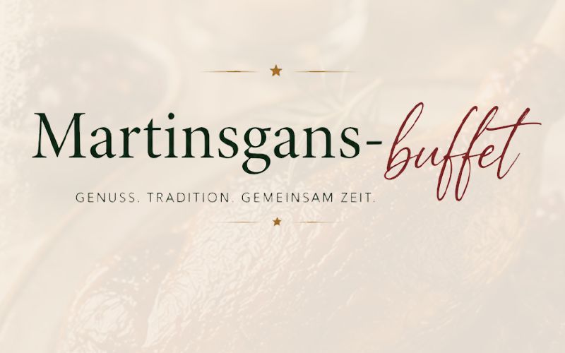 Ankündigung: Martinsgans-Buffet