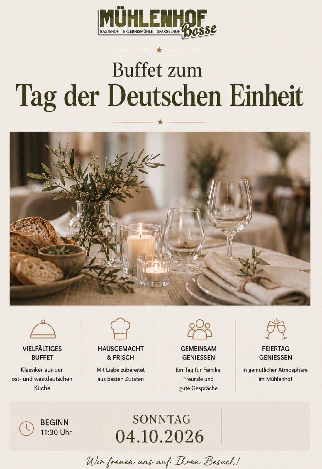 Ankündigung aus dem Haus